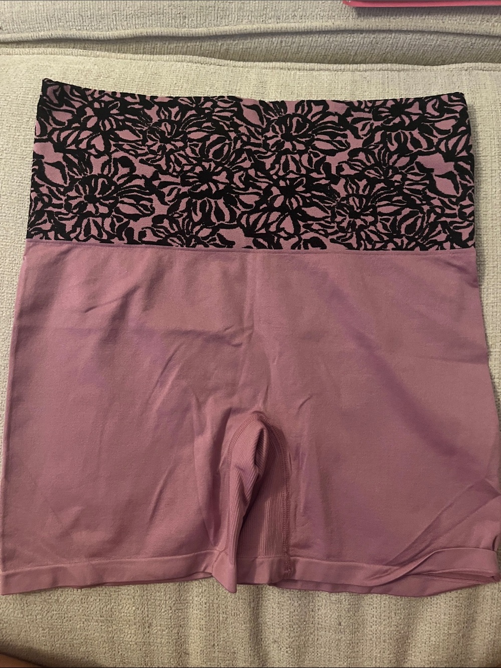 Jockey Pink Floral Waistband Women's Shorts